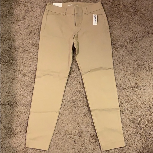 Old Navy Pixie Mid-Rise Khaki Dress Pants - Picture 1 of 1